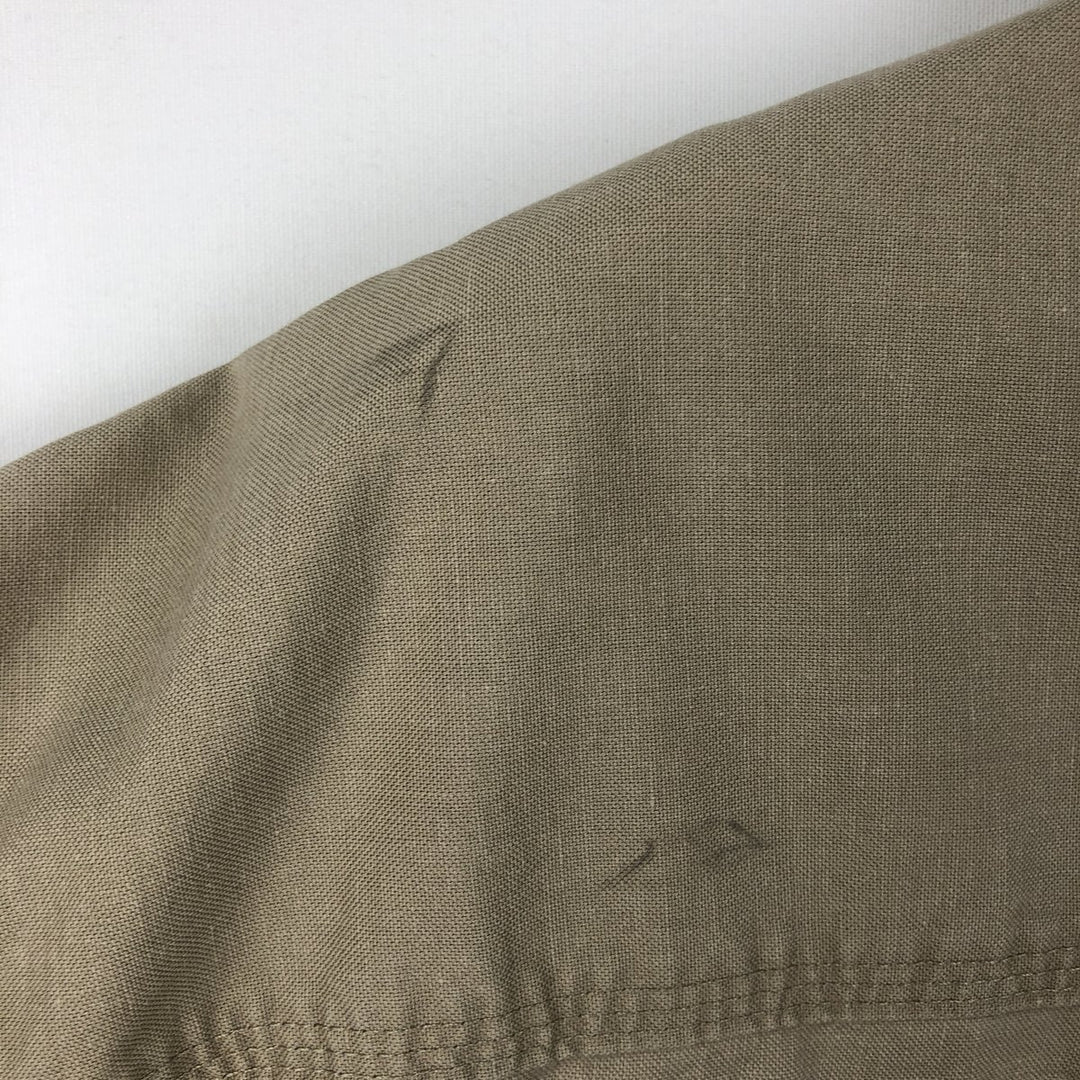 Carhartt McClelland Air Conditioning Advertising Short-Sleeve Work Shirt, Men's Size XL (approx.) cotton Beige type Vintage Second Hand
