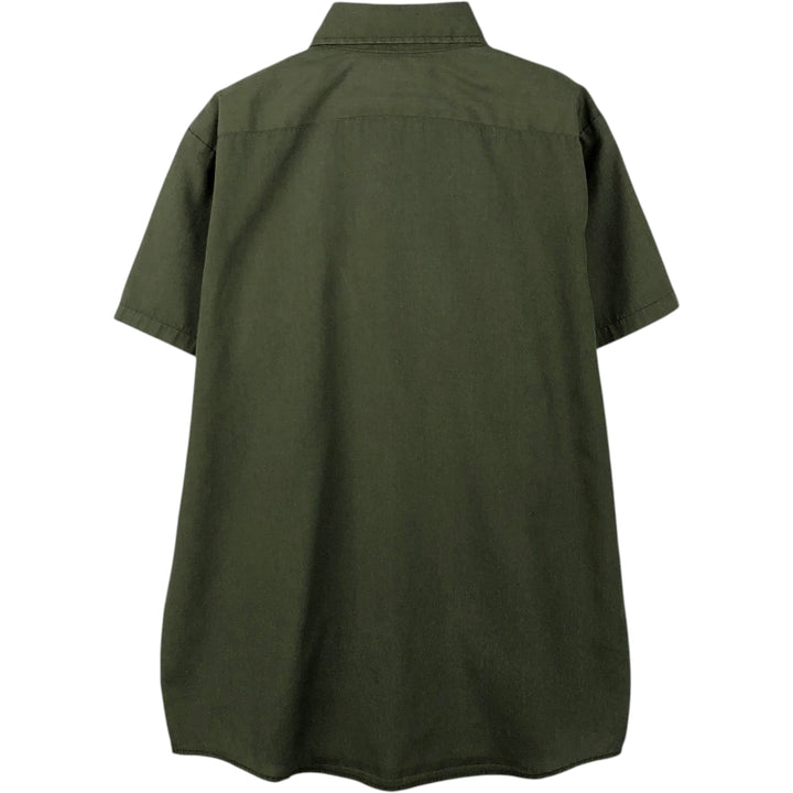 80'S Osh Kosh Short-Sleeve Work Shirt, Men's Size M (approx.), Vintage unclear Khaki type Vintage Second Hand
