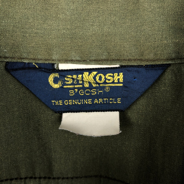 80'S Osh Kosh Short-Sleeve Work Shirt, Men's Size M (approx.), Vintage unclear Khaki type Vintage Second Hand