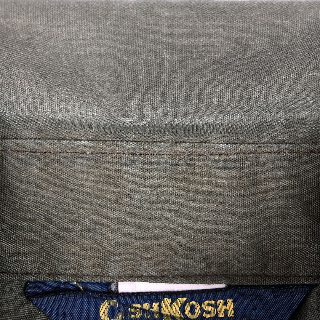 80'S Osh Kosh Short-Sleeve Work Shirt, Men's Size M (approx.), Vintage unclear Khaki type Vintage Second Hand