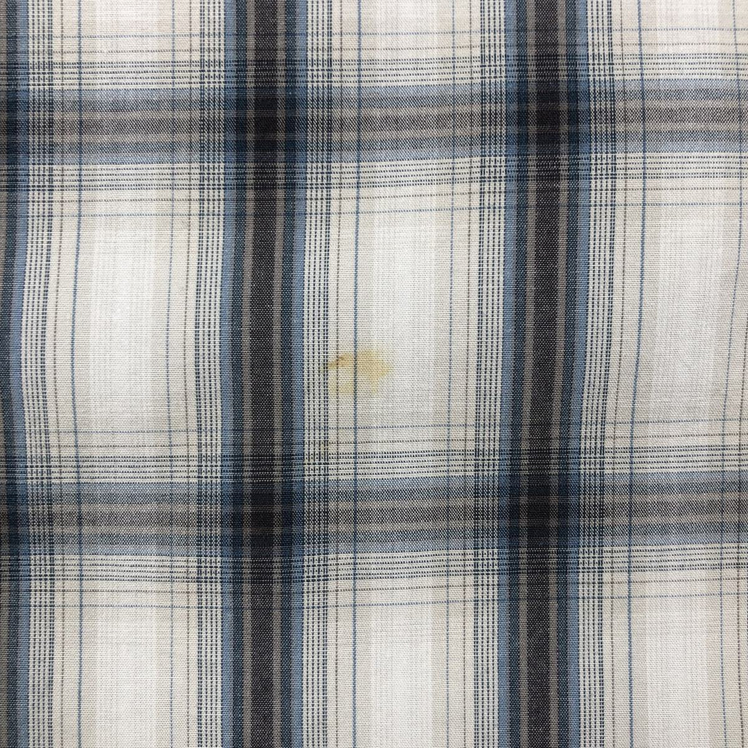 Dickies Check Pattern Short-Sleeve Western Shirt, Men's Size XL (approx.) unclear gray type Vintage Second Hand