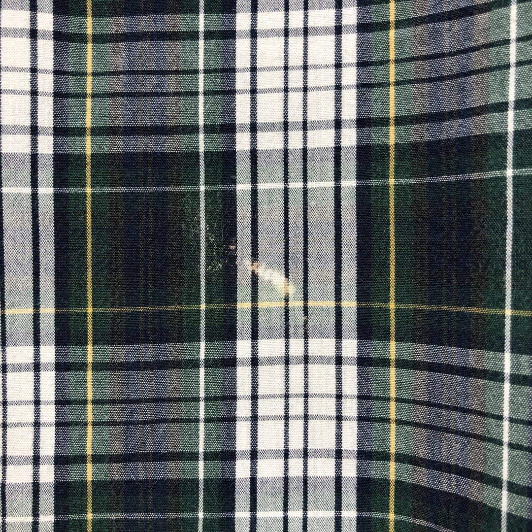 2000'S Pendleton Tartan Check Short-Sleeve Western Shirt, Men's Size L (approx.) cotton white type Vintage Second Hand