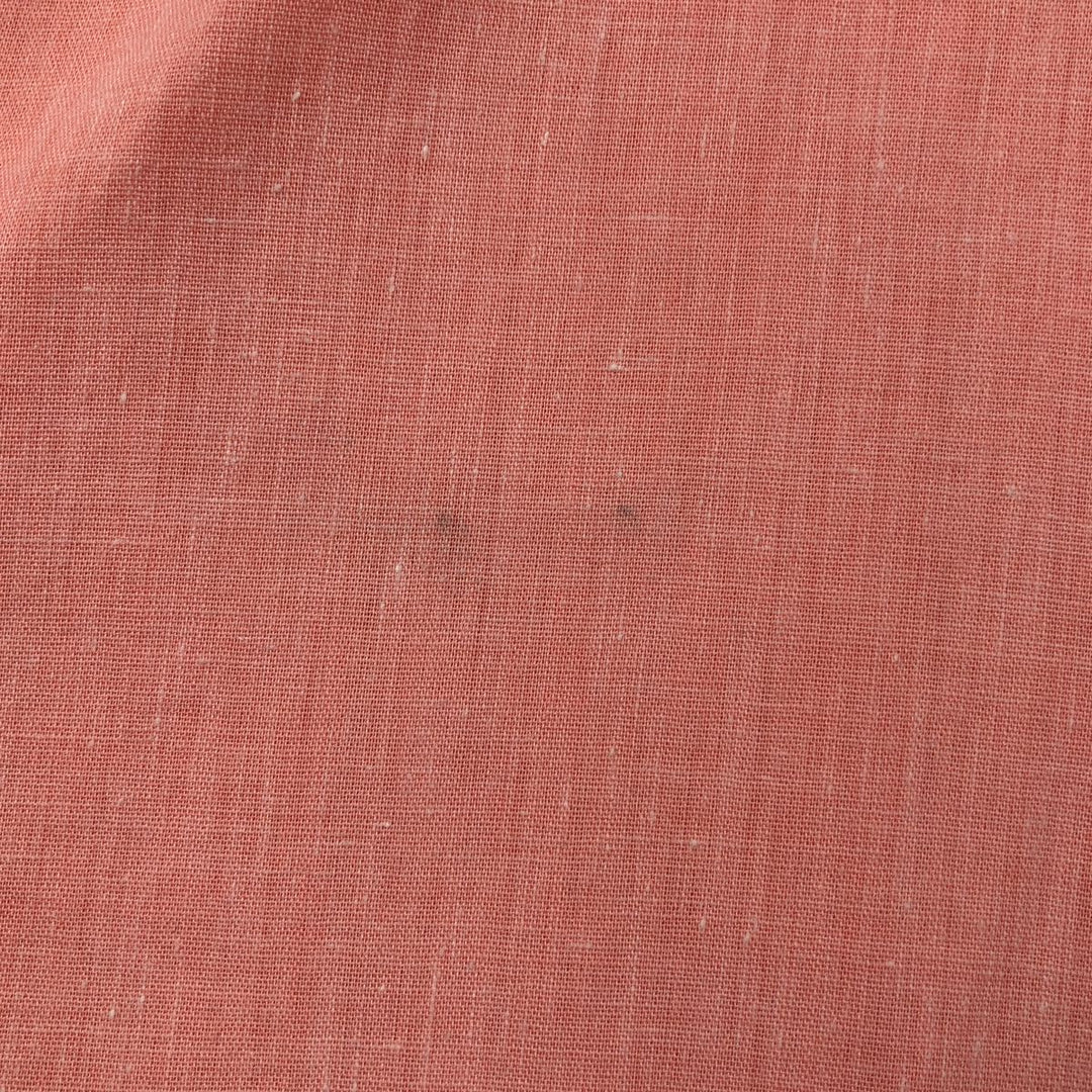 70s-80'S ELY PLAINS Short-Sleeve Western Shirt, Men's Size M (Equivalent), Vintage polyester coral Vintage Second Hand