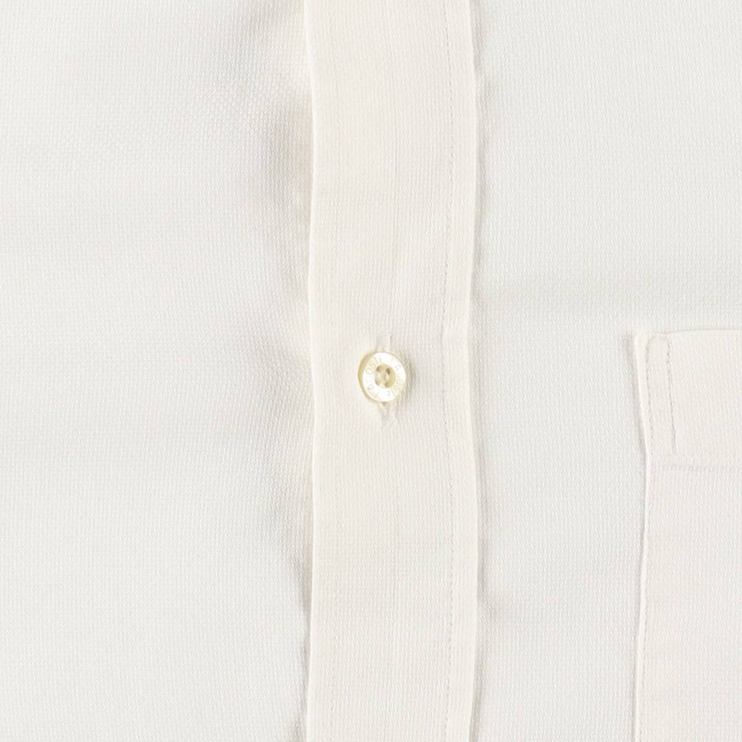 Lacoste LACOSTE Short-Sleeve Button-Down Shirt, Men's Size M (approx.) unclear white type Vintage Second Hand