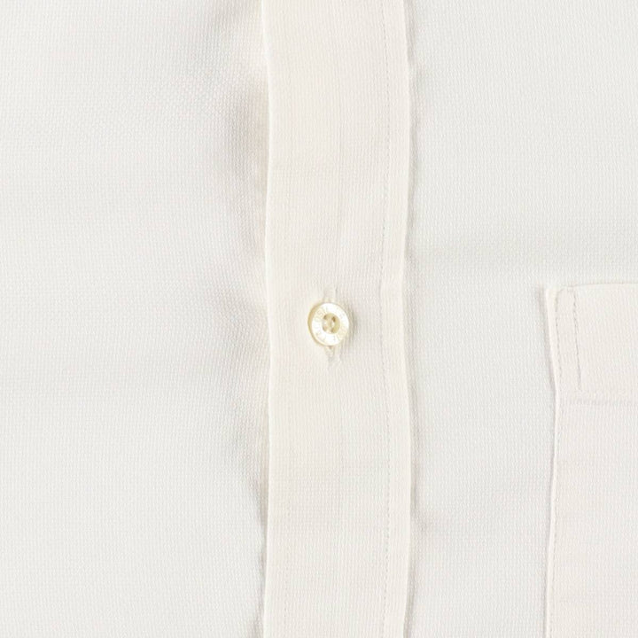 Lacoste LACOSTE Short-Sleeve Button-Down Shirt, Men's Size M (approx.) unclear white type Vintage Second Hand