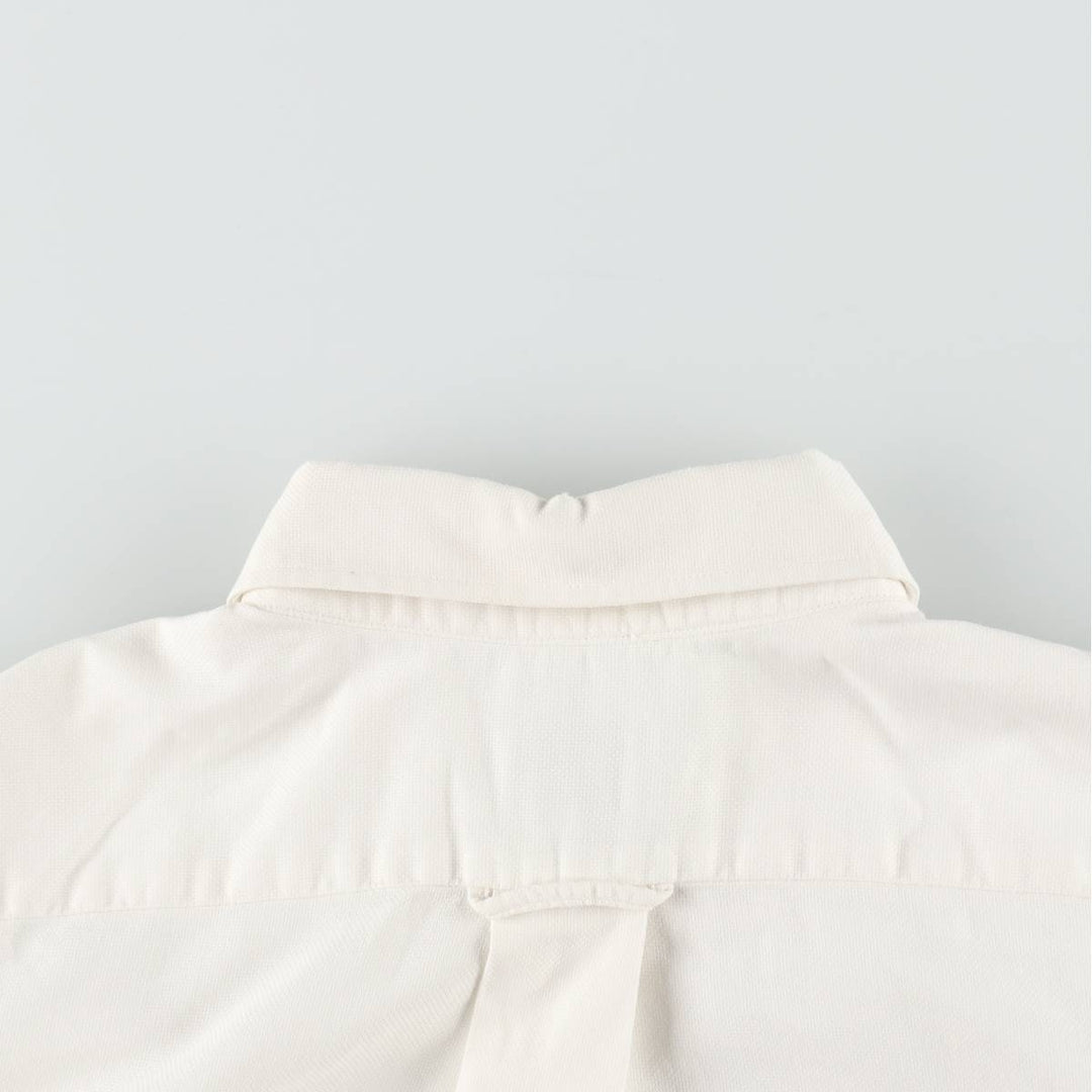 Lacoste LACOSTE Short-Sleeve Button-Down Shirt, Men's Size M (approx.) unclear white type Vintage Second Hand