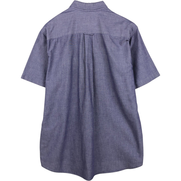 Lacoste short-sleeved button-down shirt, size 41 (equivalent to men's XL). cotton blue type Vintage Second Hand