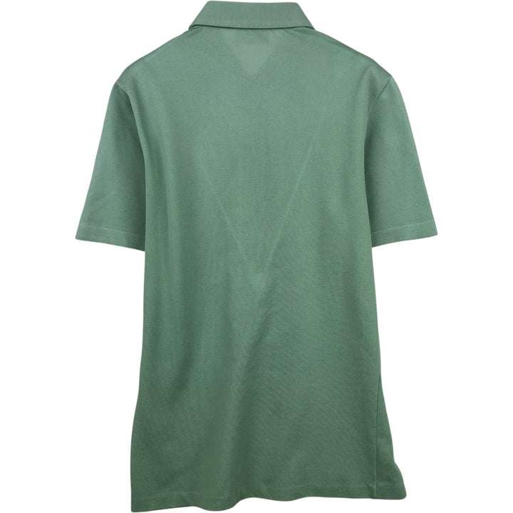 1970'S Lacoste CHEMISE French Lacoste pique short-sleeved box shirt, men's size S equivalent, vintage. unclear Emerald green Vintage Second Hand