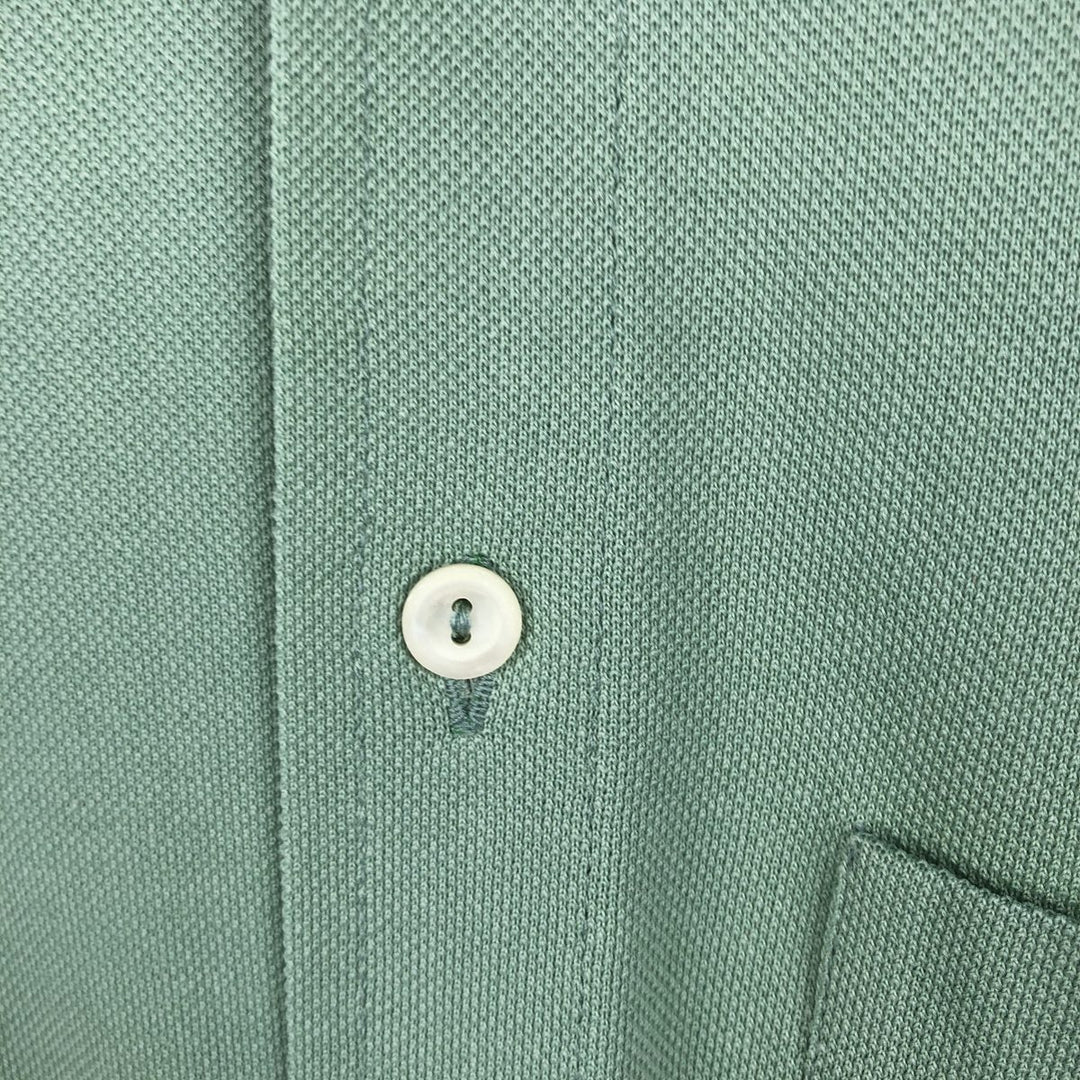 1970'S Lacoste CHEMISE French Lacoste pique short-sleeved box shirt, men's size S equivalent, vintage. unclear Emerald green Vintage Second Hand