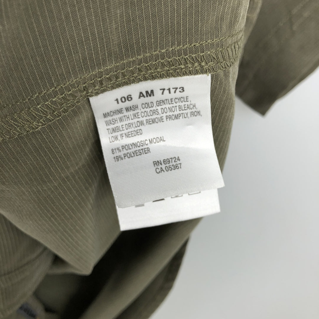 2000'S Columbia XCO Short-Sleeve Button-Down Shirt, Men's Size XL Modal Khaki type Vintage Second Hand