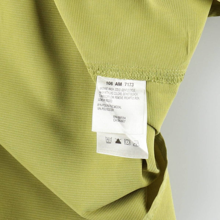 Columbia XCO Short-Sleeve Button-Down Shirt, Men's Size L (approx.) Modal green type yellow green Vintage Second Hand