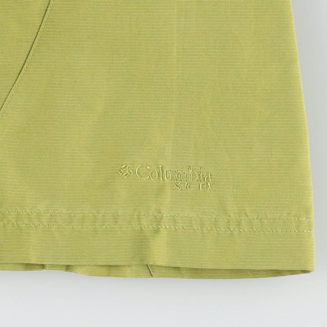 Columbia XCO Short-Sleeve Button-Down Shirt, Men's Size L (approx.) Modal green type yellow green Vintage Second Hand