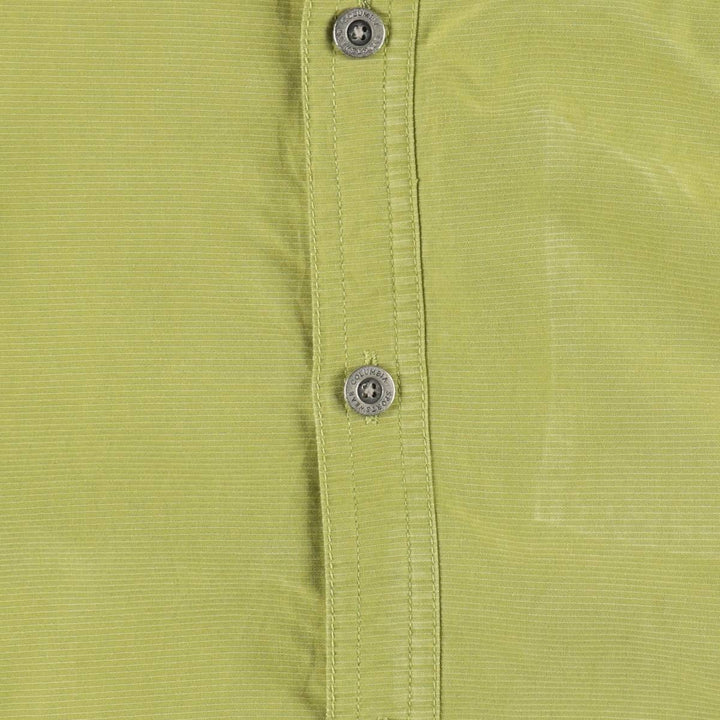 Columbia XCO Short-Sleeve Button-Down Shirt, Men's Size L (approx.) Modal green type yellow green Vintage Second Hand
