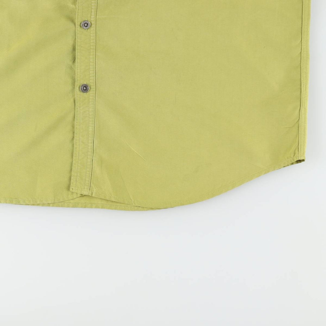 Columbia XCO Short-Sleeve Button-Down Shirt, Men's Size L (approx.) Modal green type yellow green Vintage Second Hand