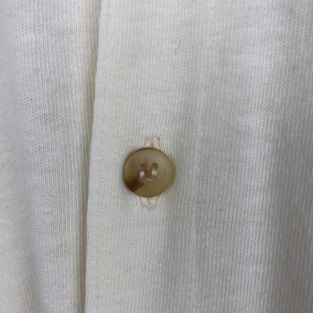 90'S GAP (Old GAP) Short-Sleeve Open-Collar Cotton Shirt, Men's Size XL (Equivalent), Vintage cotton ivory Vintage Second Hand