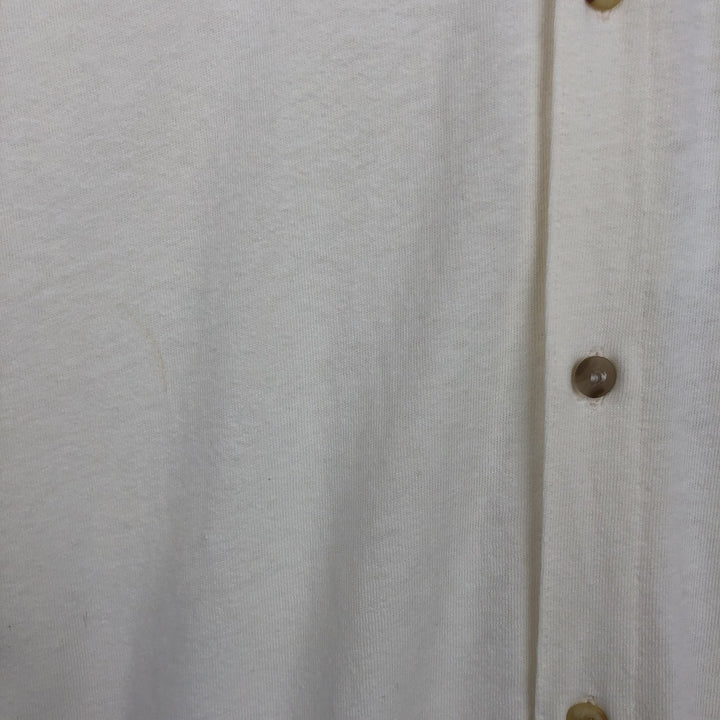 90'S GAP (Old GAP) Short-Sleeve Open-Collar Cotton Shirt, Men's Size XL (Equivalent), Vintage cotton ivory Vintage Second Hand