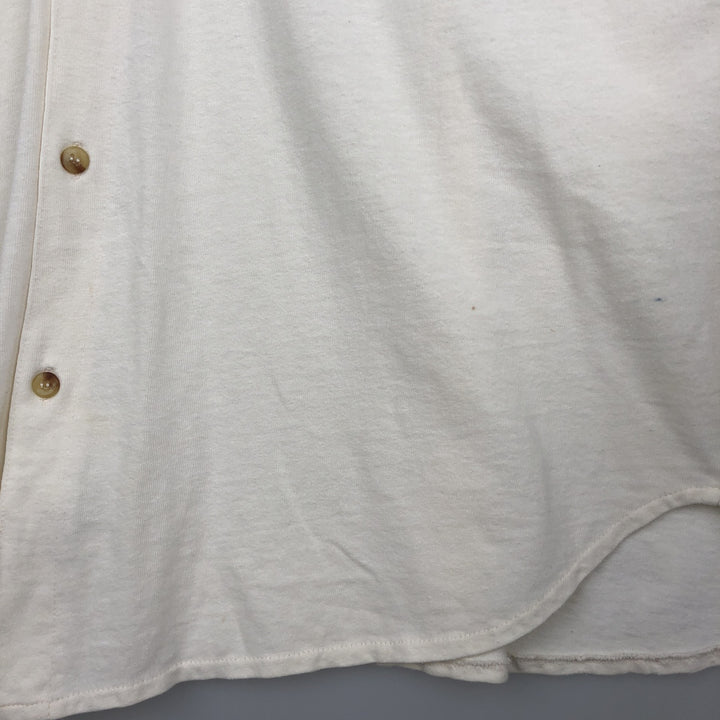 90'S GAP (Old GAP) Short-Sleeve Open-Collar Cotton Shirt, Men's Size XL (Equivalent), Vintage cotton ivory Vintage Second Hand