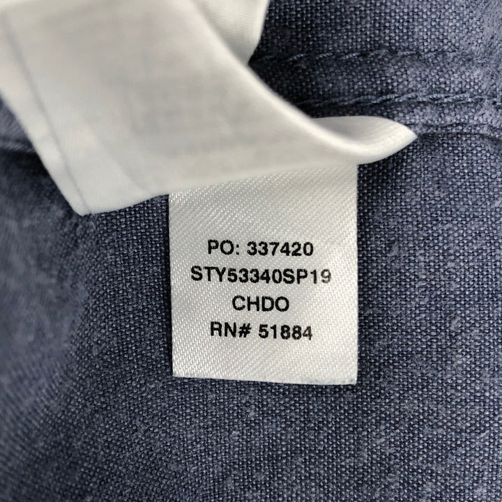Patagonia 53340SP19 Short-Sleeve Western Shirt, Men's Size XL (approx.) Hemp blue type Vintage Second Hand