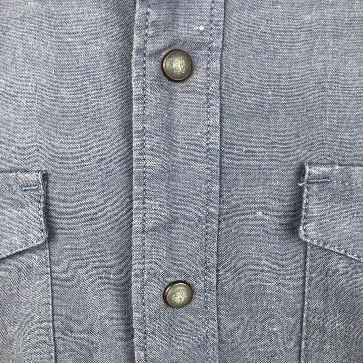 Patagonia 53340SP19 Short-Sleeve Western Shirt, Men's Size XL (approx.) Hemp blue type Vintage Second Hand