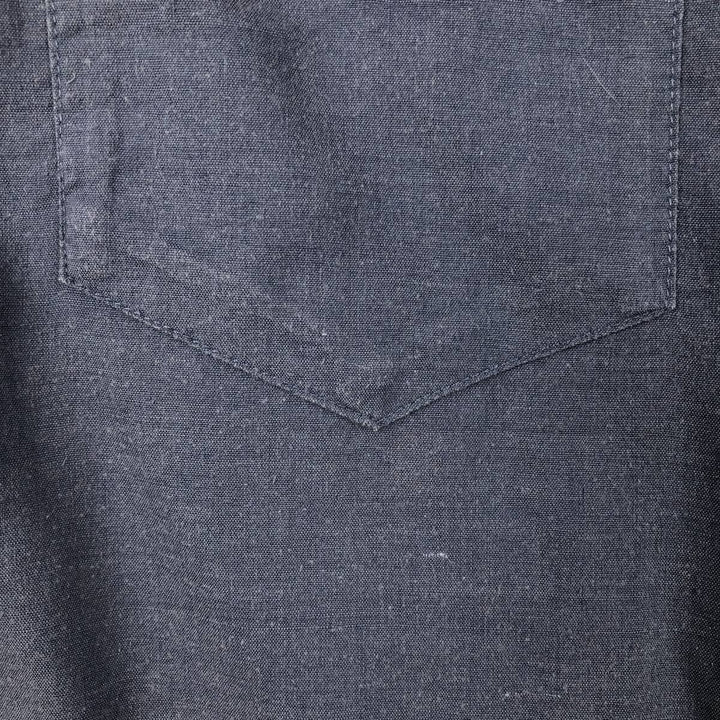 Patagonia 53340SP19 Short-Sleeve Western Shirt, Men's Size XL (approx.) Hemp blue type Vintage Second Hand