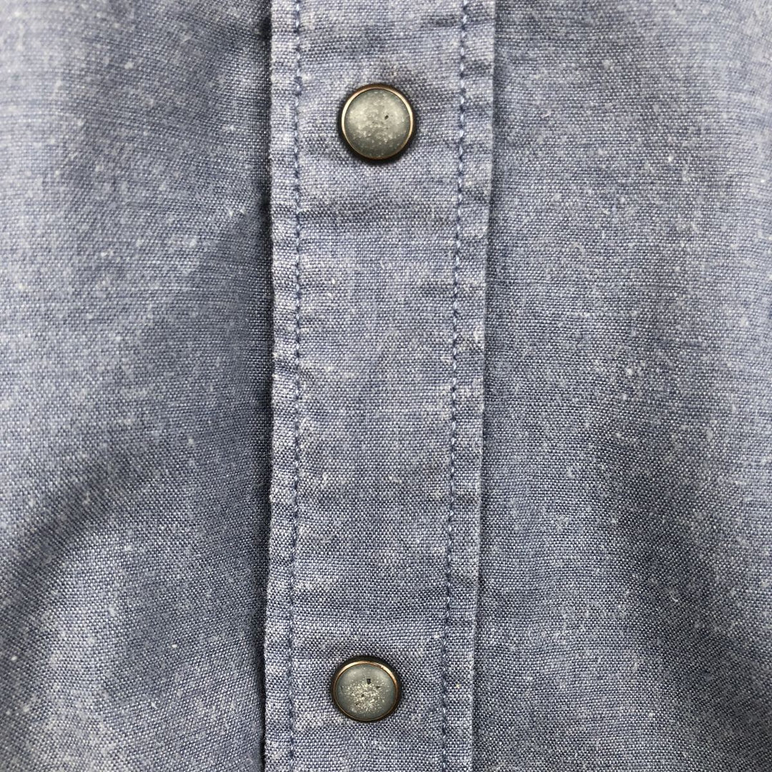 Patagonia 53340SP19 Short-Sleeve Western Shirt, Men's Size XL (approx.) Hemp blue type Vintage Second Hand