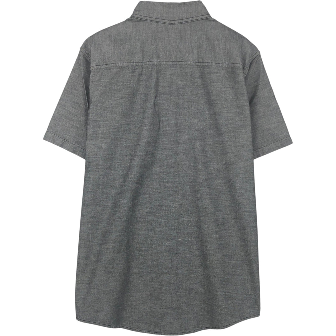 Patagonia Bluffside Shirt 54120SP13 Chambray Short-Sleeve Button-Down Shirt Men's Size M Organic cotton Charcoal Vintage Second Hand