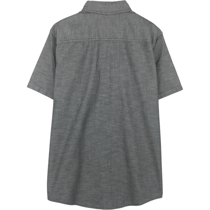 Patagonia Bluffside Shirt 54120SP13 Chambray Short-Sleeve Button-Down Shirt Men's Size M Organic cotton Charcoal Vintage Second Hand