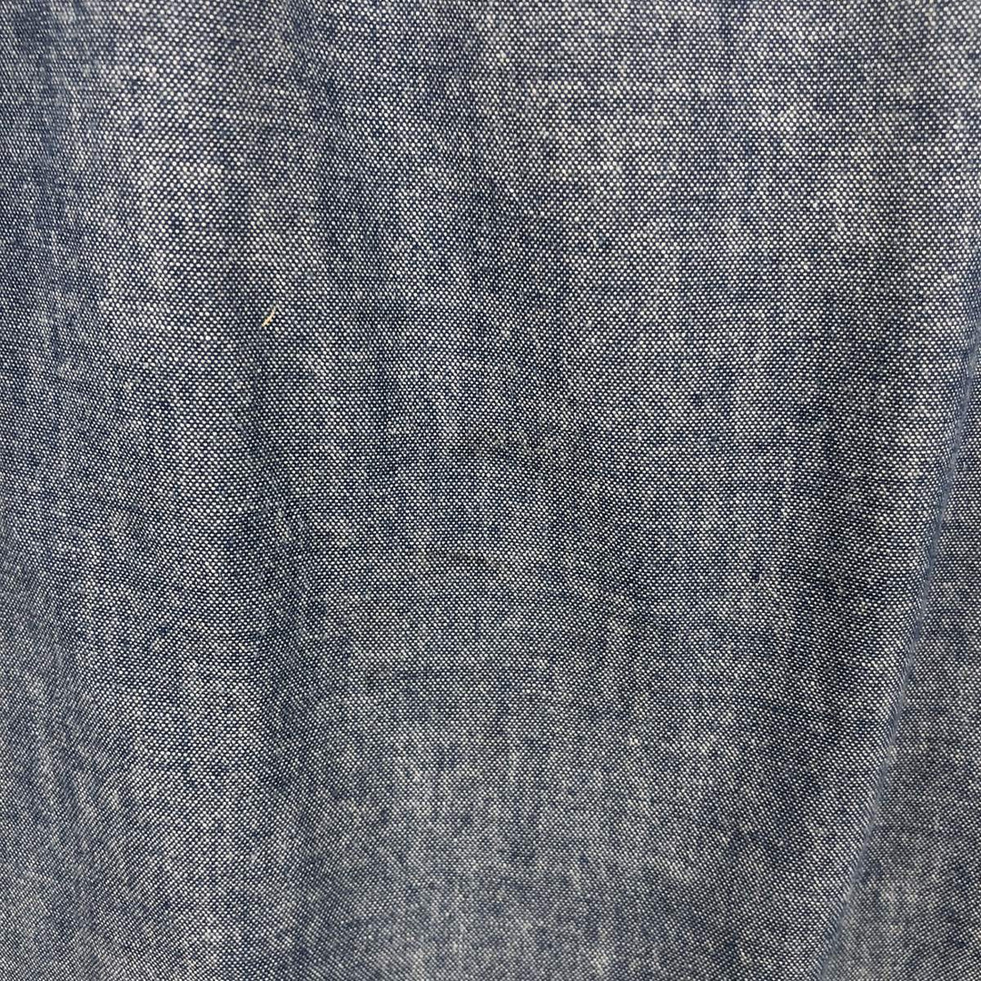 90'S Levi's DOCKERS Button-Down Short-Sleeve Chambray Shirt, Men's Size M (approx.), Vintage cotton blue type Vintage Second Hand
