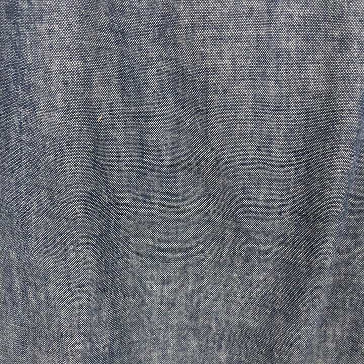 90'S Levi's DOCKERS Button-Down Short-Sleeve Chambray Shirt, Men's Size M (approx.), Vintage cotton blue type Vintage Second Hand