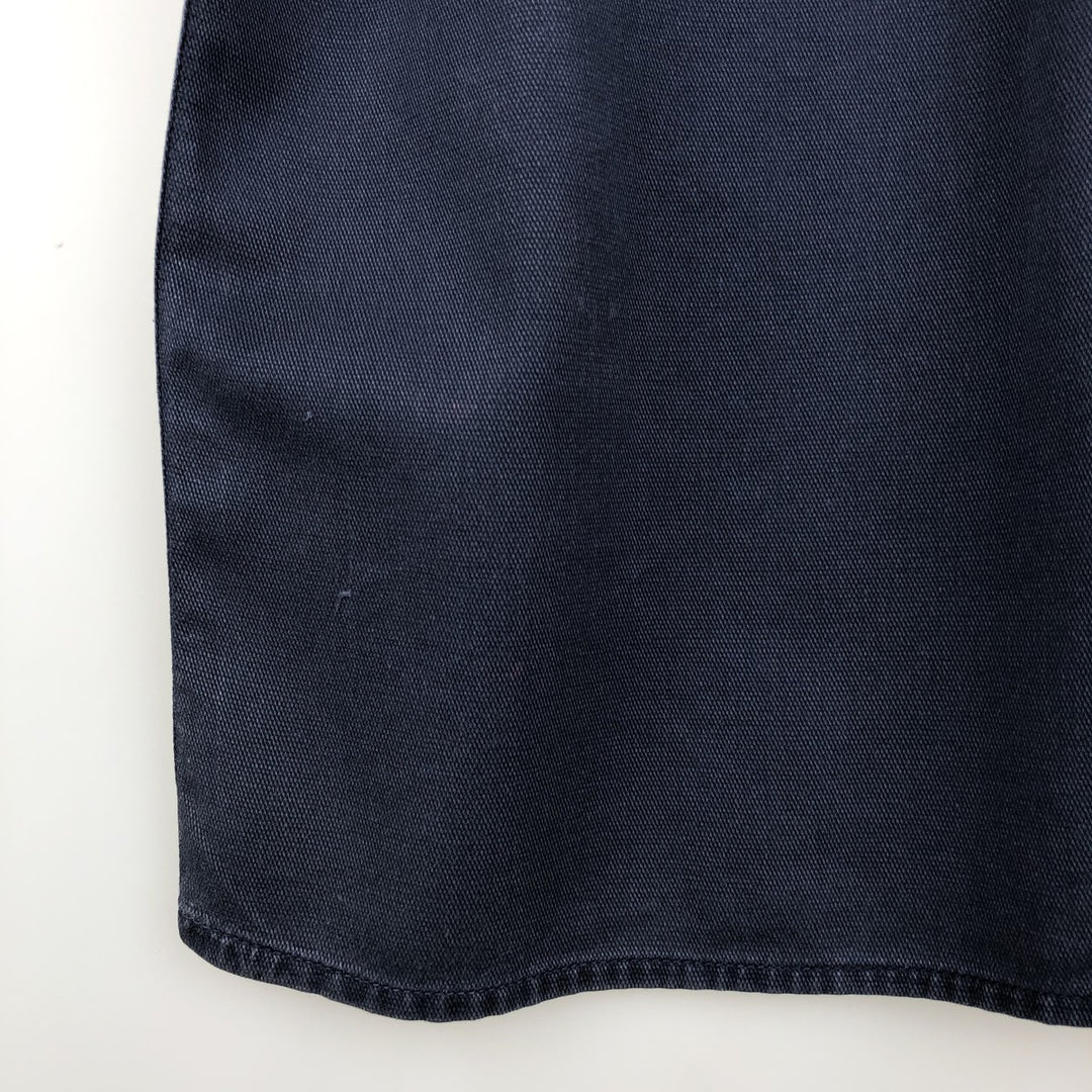 Levi's DRY GOODS Short-Sleeve Cotton Box Shirt, Men's Size M (approx.) cotton navy blue type Vintage Second Hand
