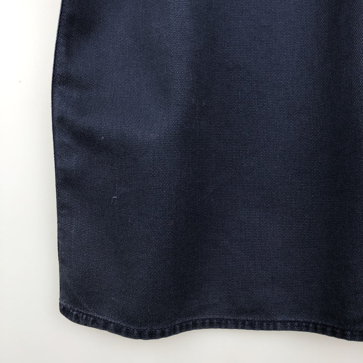 Levi's DRY GOODS Short-Sleeve Cotton Box Shirt, Men's Size M (approx.) cotton navy blue type Vintage Second Hand