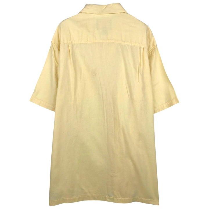 2000'S Woolrich Open Collar Short Sleeve Box Shirt, Men's Size XL (approx.) unclear yellow type Vintage Second Hand