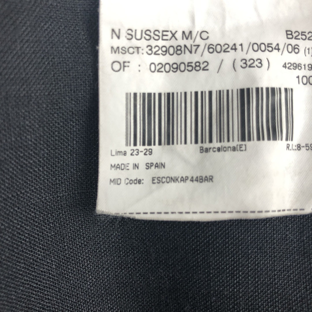 Burberry's BURBERRY LONDON short-sleeved button-down shirt, made in Spain, men's size XXL equivalent. polyester black type Vintage Second Hand