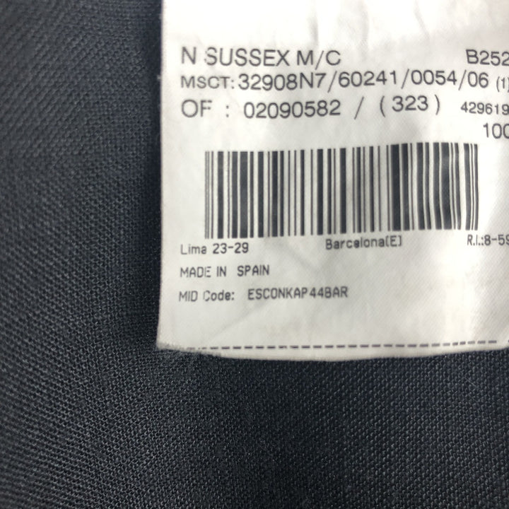 Burberry's BURBERRY LONDON short-sleeved button-down shirt, made in Spain, men's size XXL equivalent. polyester black type Vintage Second Hand
