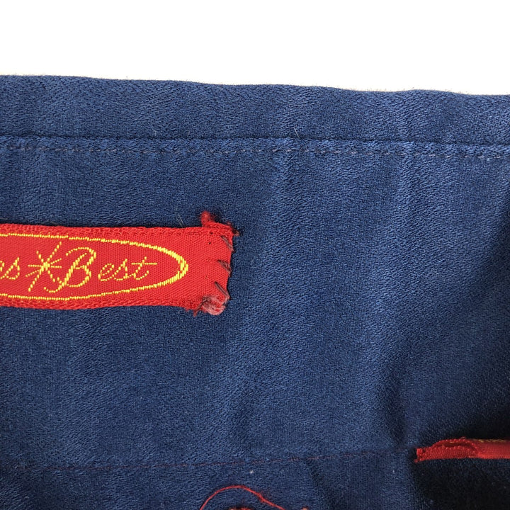 1970'S Sears KINGS ROAD Short-Sleeve Polyester Shirt, Men's XL (approx.), Vintage polyester navy blue type Vintage Second Hand