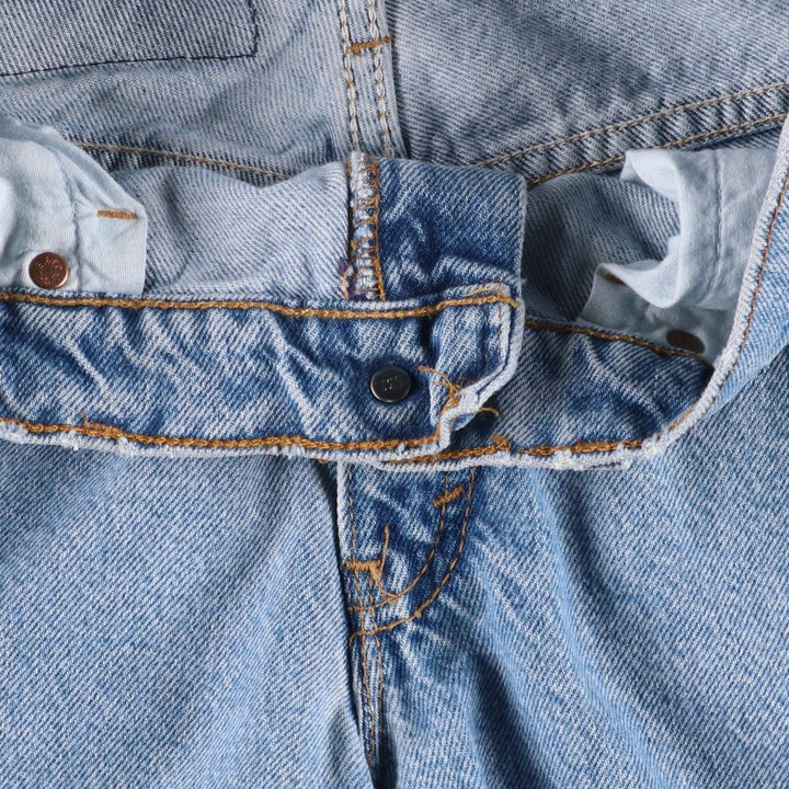1990'S Levi's 37550-0291 Relaxed Fit Denim Shorts, Made in USA, Women's Size M (W26 equivalent), Vintage. cotton blue type Vintage Second Hand