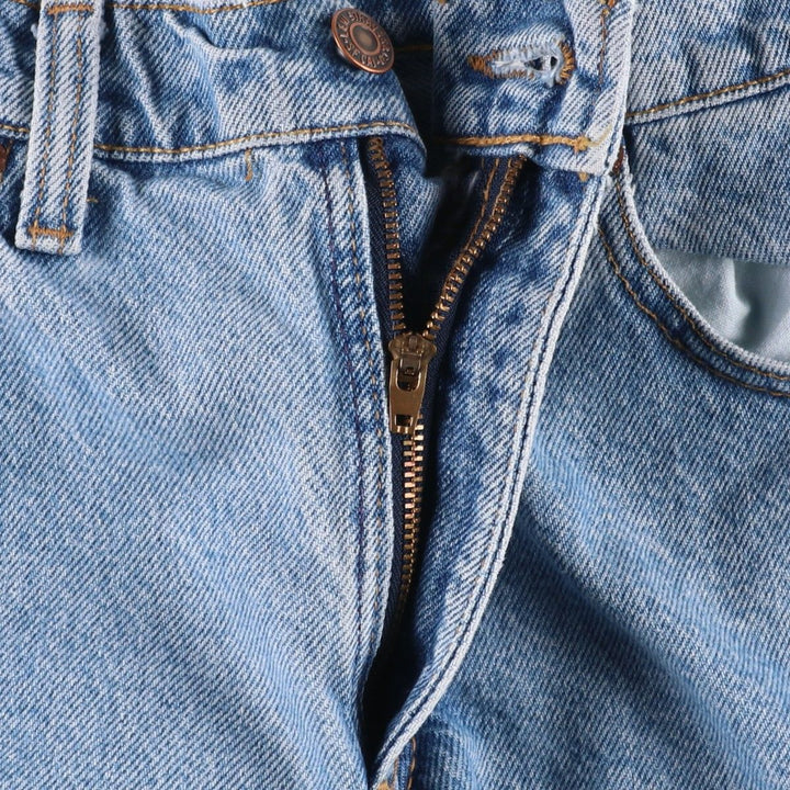 1990'S Levi's 37550-0291 Relaxed Fit Denim Shorts, Made in USA, Women's Size M (W26 equivalent), Vintage. cotton blue type Vintage Second Hand