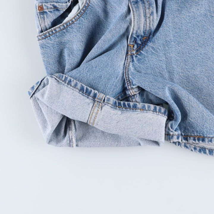 1990'S Levi's 37550-0291 Relaxed Fit Denim Shorts, Made in USA, Women's Size M (W26 equivalent), Vintage. cotton blue type Vintage Second Hand