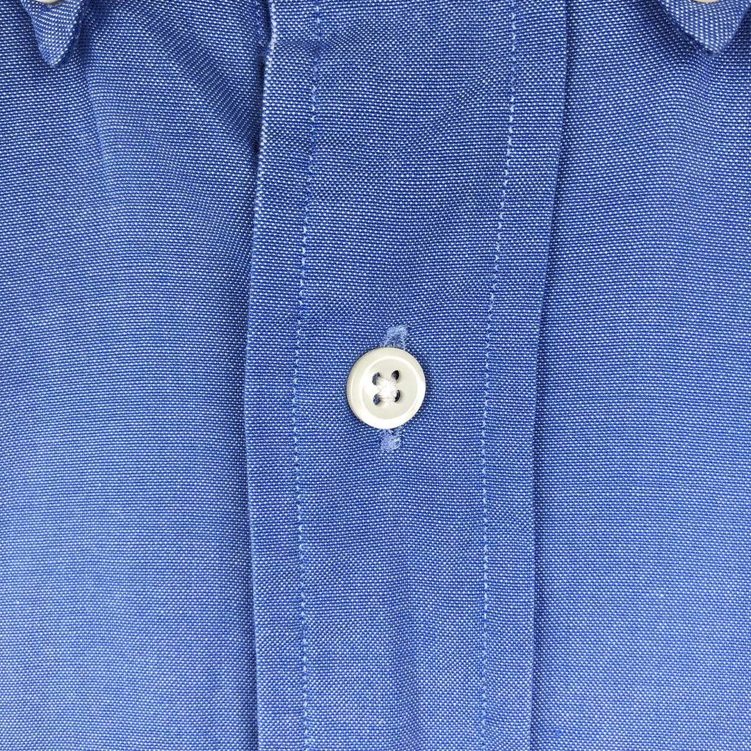 Ralph Lauren YARMOUTH short sleeve button down shirt, men's size M cotton blue type Vintage Second Hand