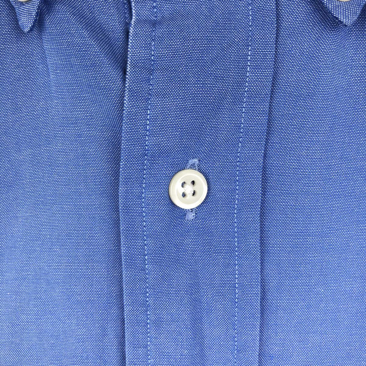 Ralph Lauren YARMOUTH short sleeve button down shirt, men's size M cotton blue type Vintage Second Hand