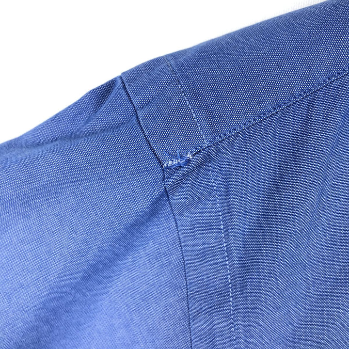 Ralph Lauren YARMOUTH short sleeve button down shirt, men's size M cotton blue type Vintage Second Hand