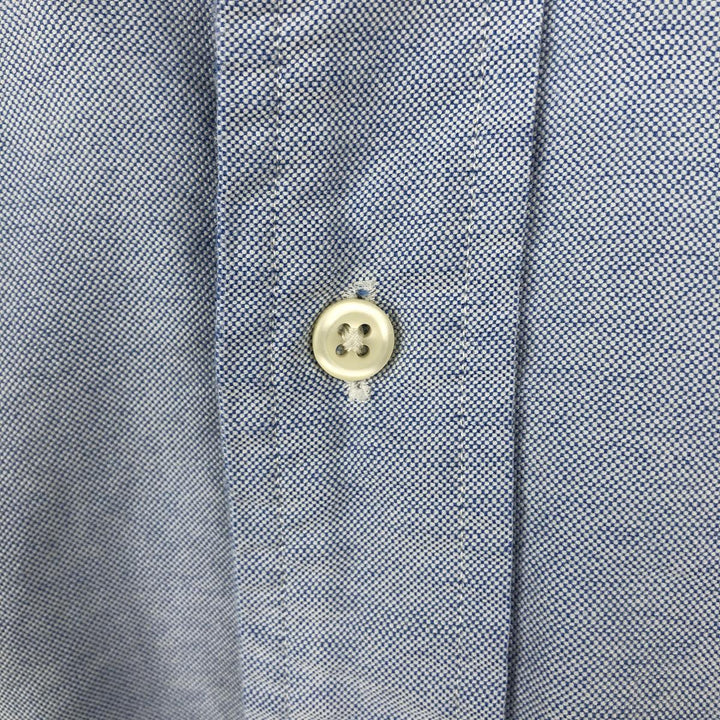 Ralph Lauren CUSTOM FIT short sleeve button down shirt, men's size M cotton blue type Vintage Second Hand