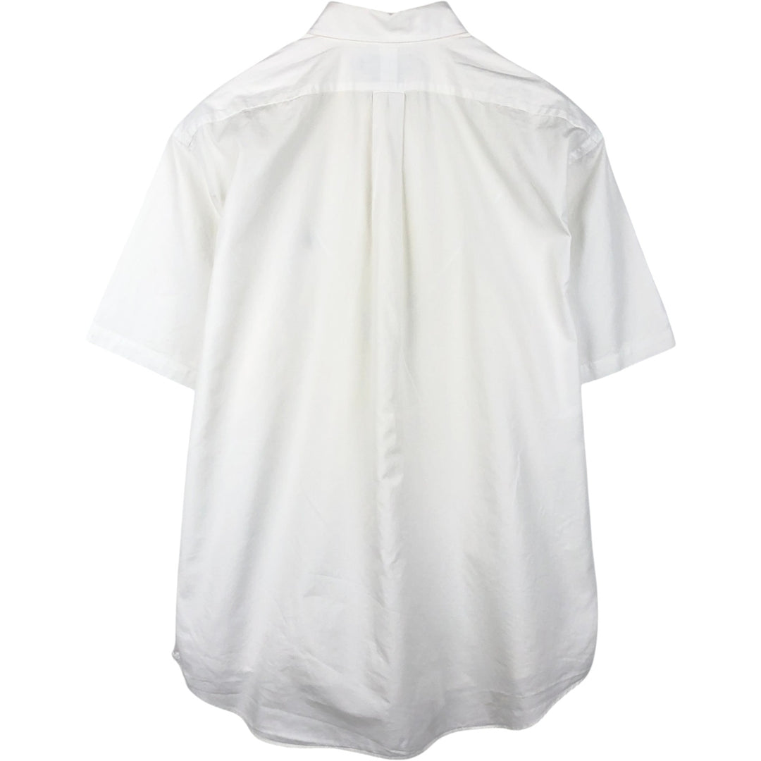 Ralph Lauren BLAKE short sleeve button down shirt, men's XL size cotton white type Vintage Second Hand