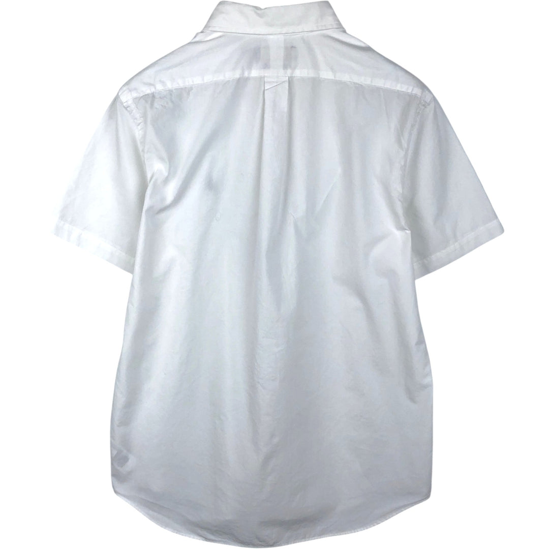 Ralph Lauren CUSTOM FIT short sleeve button down shirt, men's size L cotton white type Vintage Second Hand