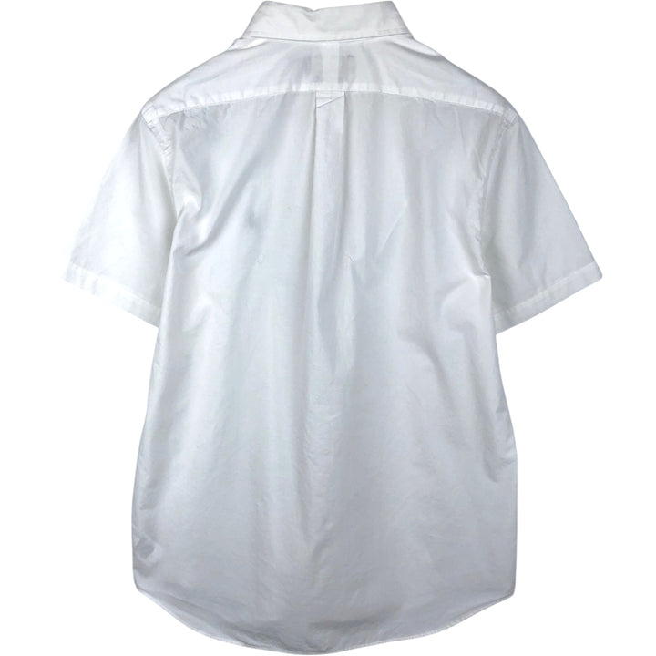 Ralph Lauren CUSTOM FIT short sleeve button down shirt, men's size L cotton white type Vintage Second Hand