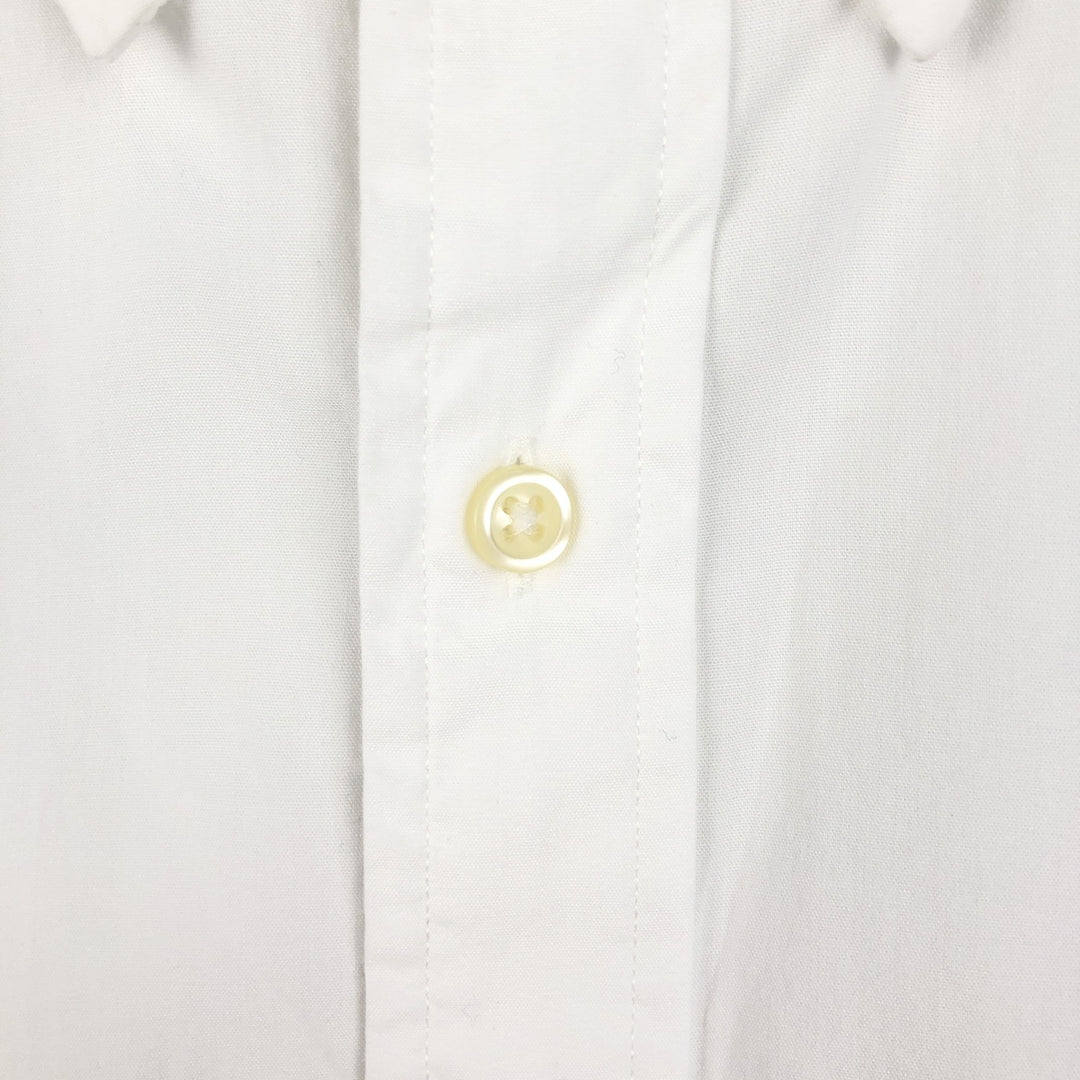Ralph Lauren CUSTOM FIT short sleeve button down shirt, men's size L cotton white type Vintage Second Hand