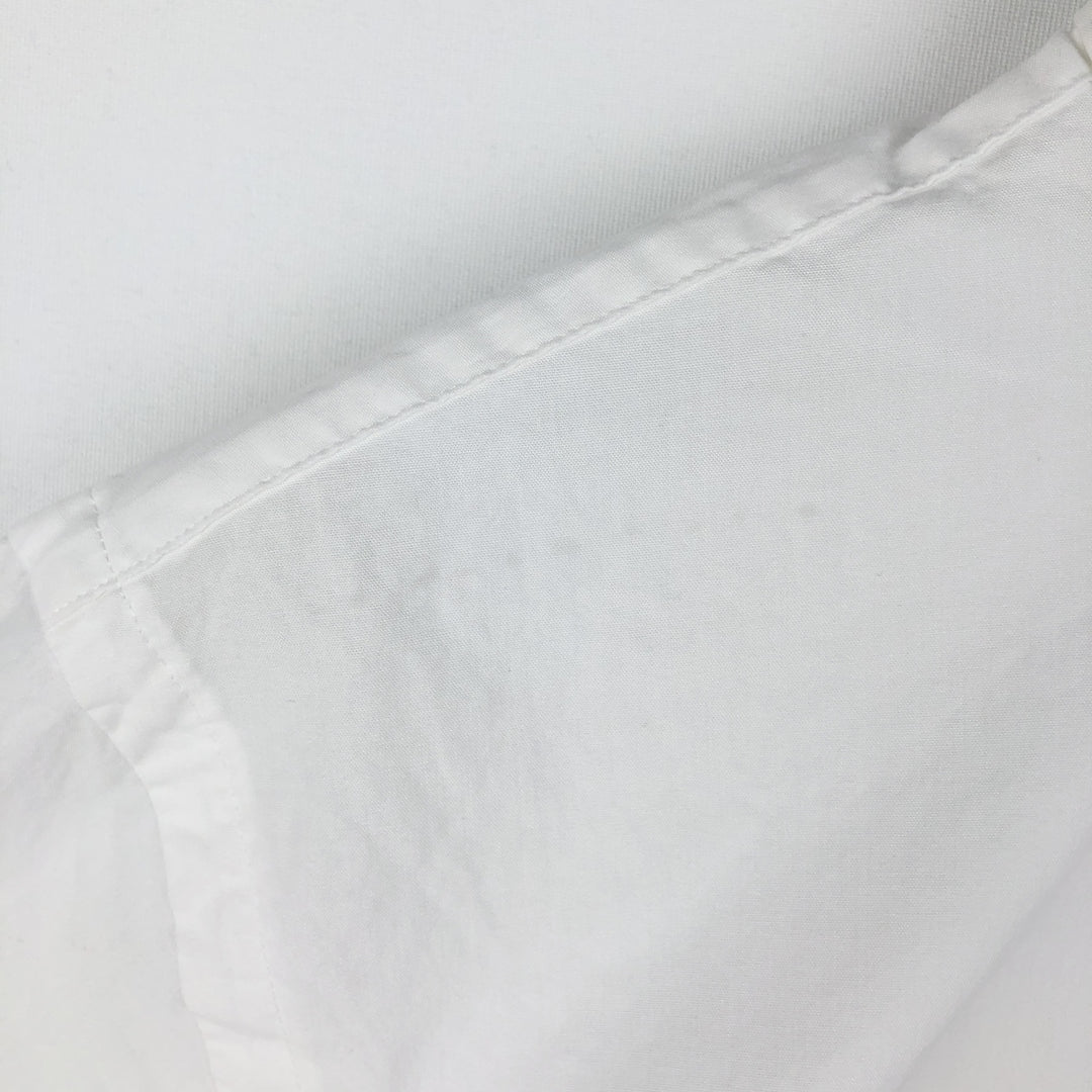 Ralph Lauren CUSTOM FIT short sleeve button down shirt, men's size L cotton white type Vintage Second Hand