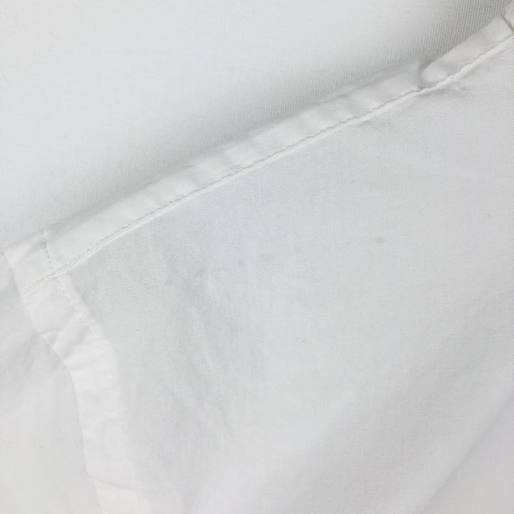 Ralph Lauren CUSTOM FIT short sleeve button down shirt, men's size L cotton white type Vintage Second Hand