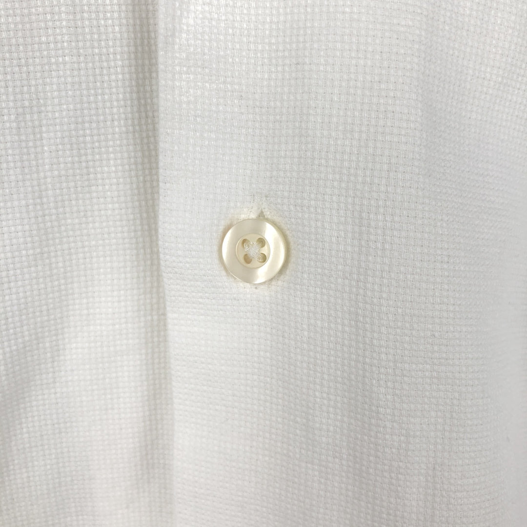 Ralph Lauren POLO by Ralph Lauren CLASSIC FIT Short-Sleeve Open-Collar Cotton Shirt, Boxy Shirt, Men's Size XL (approx.) cotton white type Vintage Second Hand
