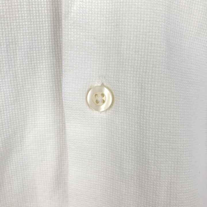Ralph Lauren POLO by Ralph Lauren CLASSIC FIT Short-Sleeve Open-Collar Cotton Shirt, Boxy Shirt, Men's Size XL (approx.) cotton white type Vintage Second Hand